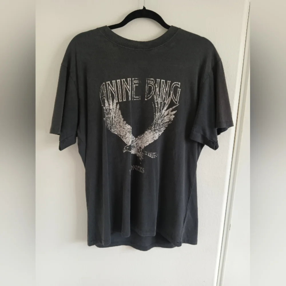 Anine Bing Charcoal Graphic Tee - Picture 1 of 3